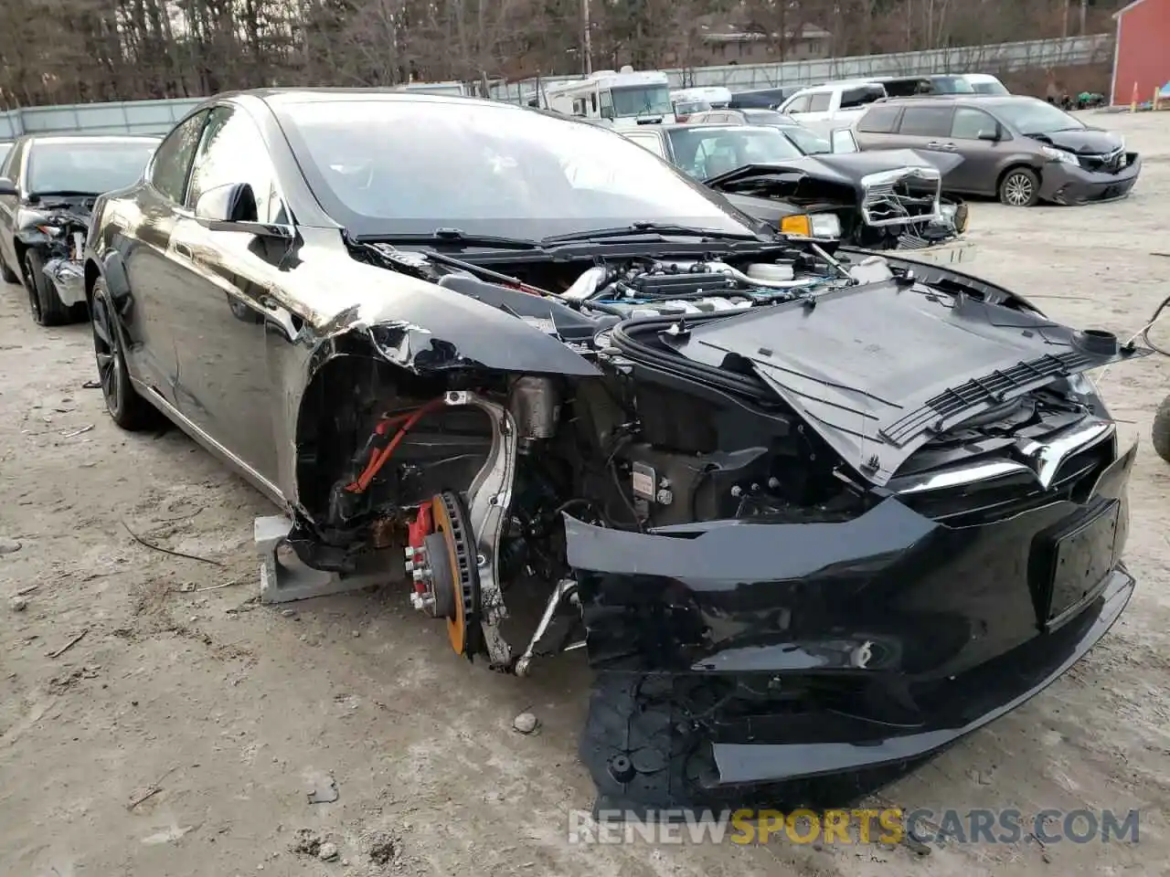 1 Photograph of a damaged car 5YJSA1E49LF408526 TESLA MODEL S 2020