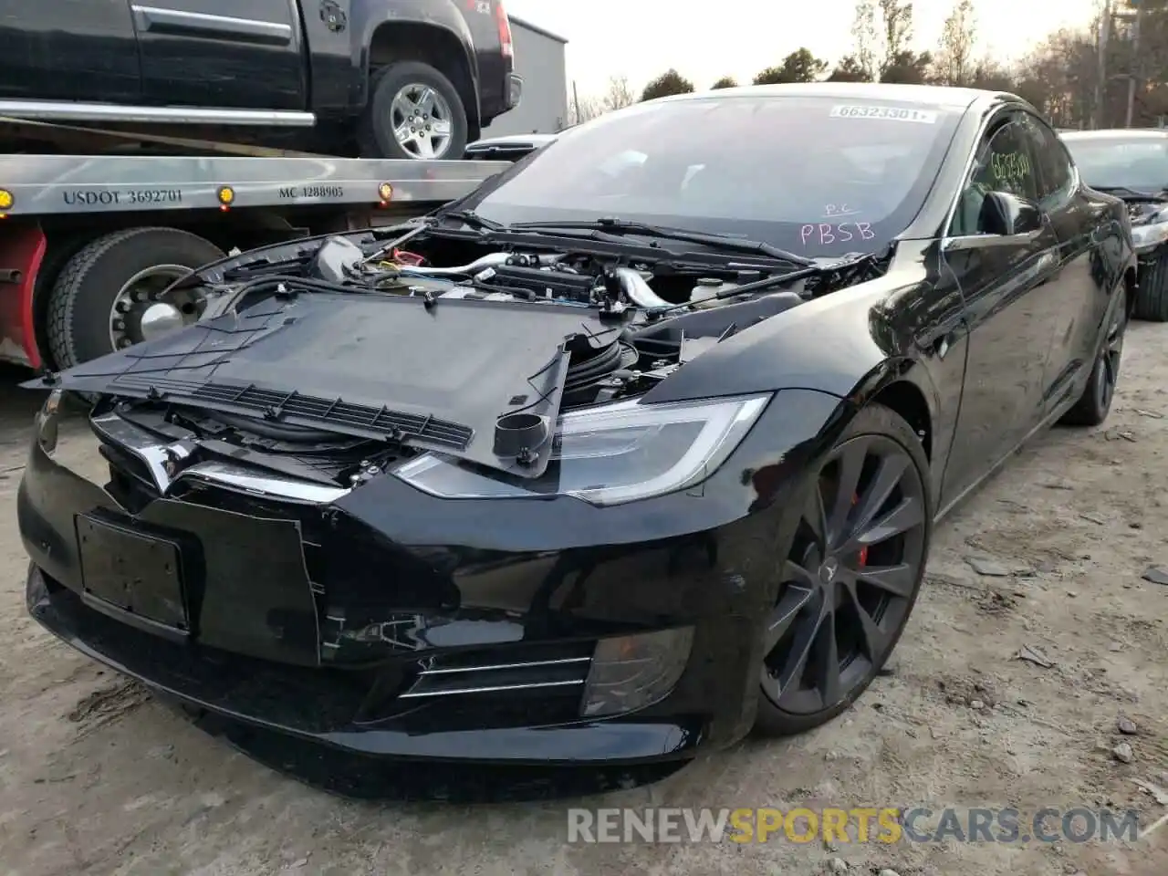 2 Photograph of a damaged car 5YJSA1E49LF408526 TESLA MODEL S 2020