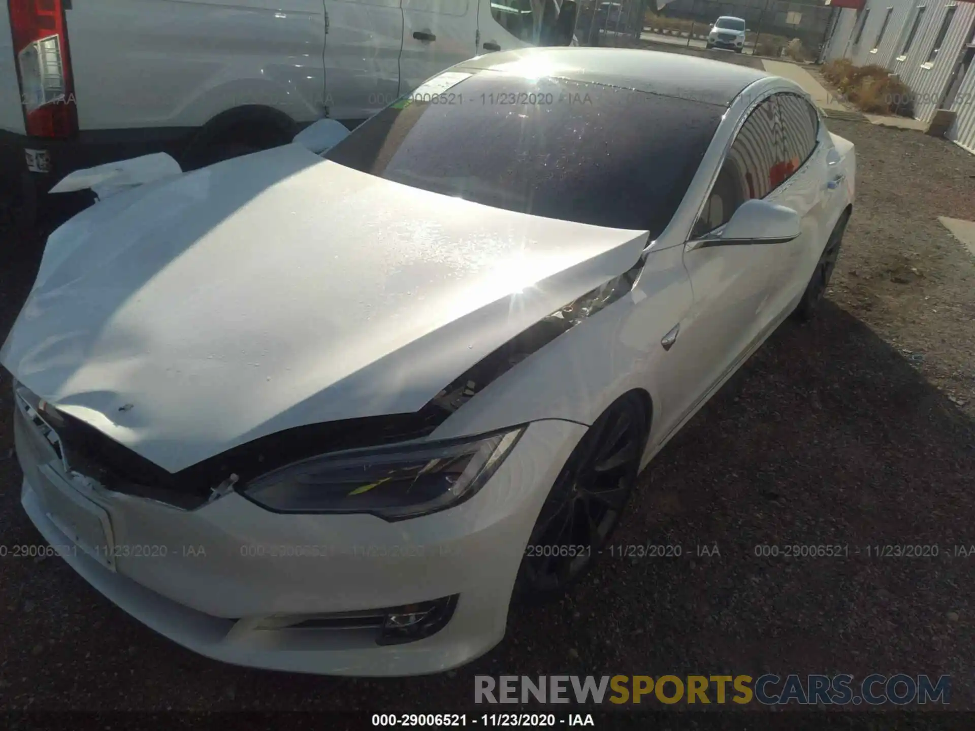 2 Photograph of a damaged car 5YJSA1E4XLF396483 TESLA MODEL S 2020