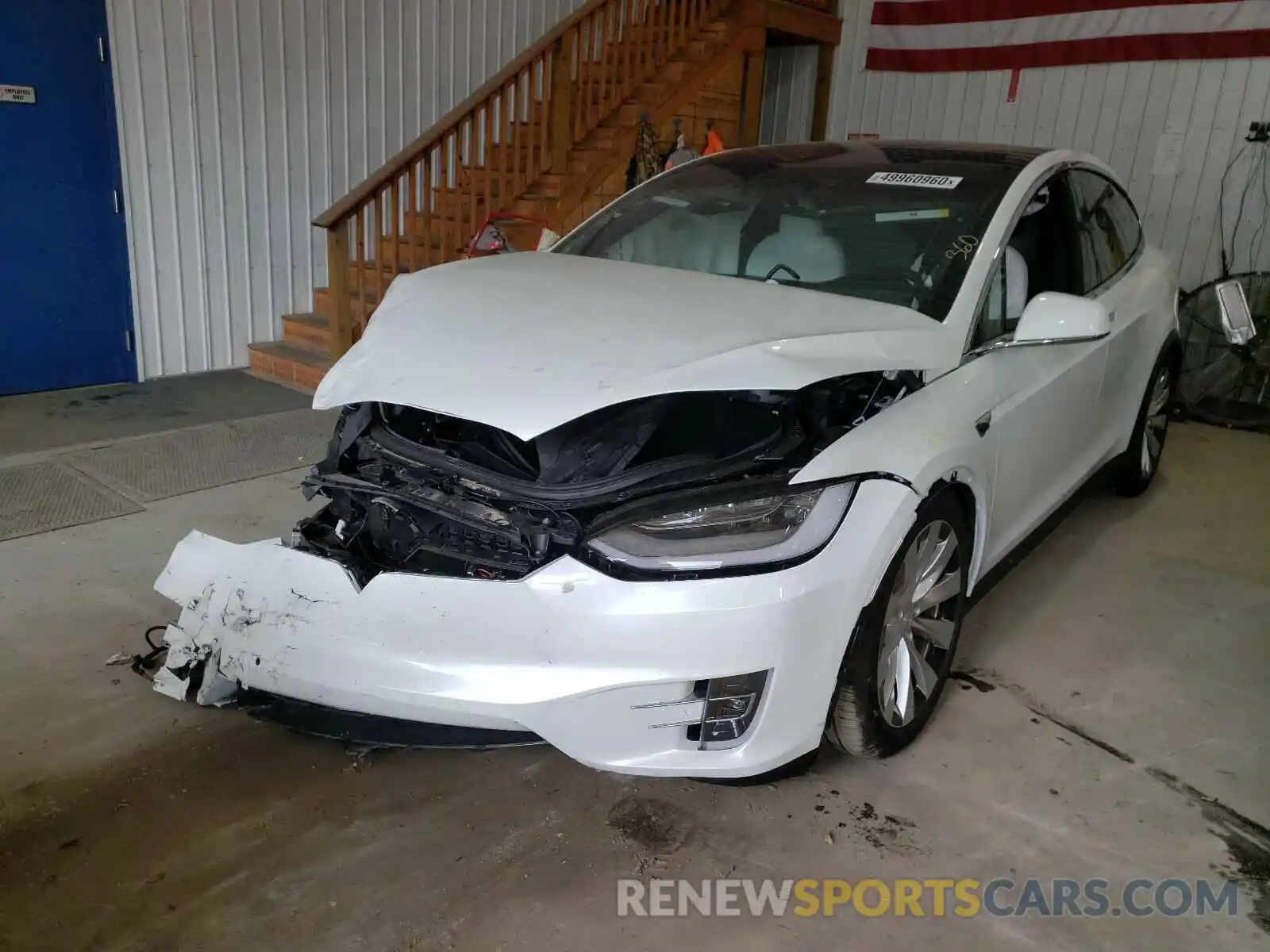 2 Photograph of a damaged car 5YJXCBE20LF249500 TESLA MODEL S 2020