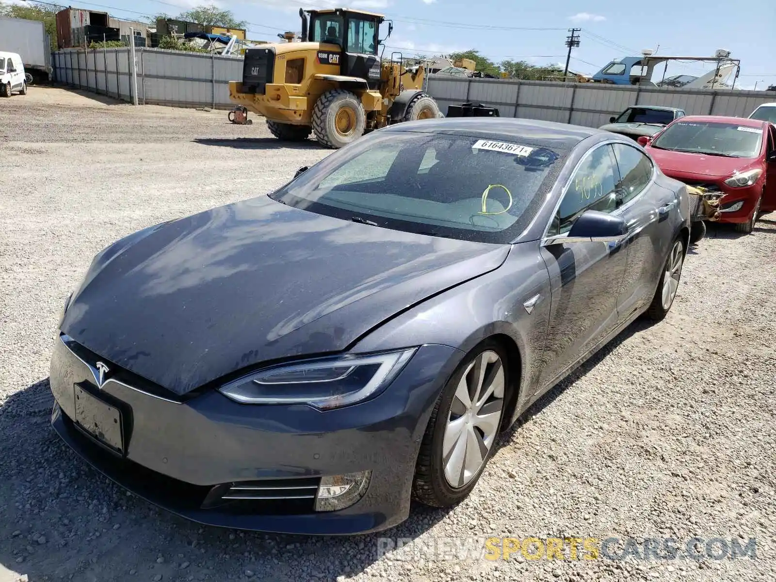 2 Photograph of a damaged car 5YJSA1E22MF425359 TESLA MODEL S 2021