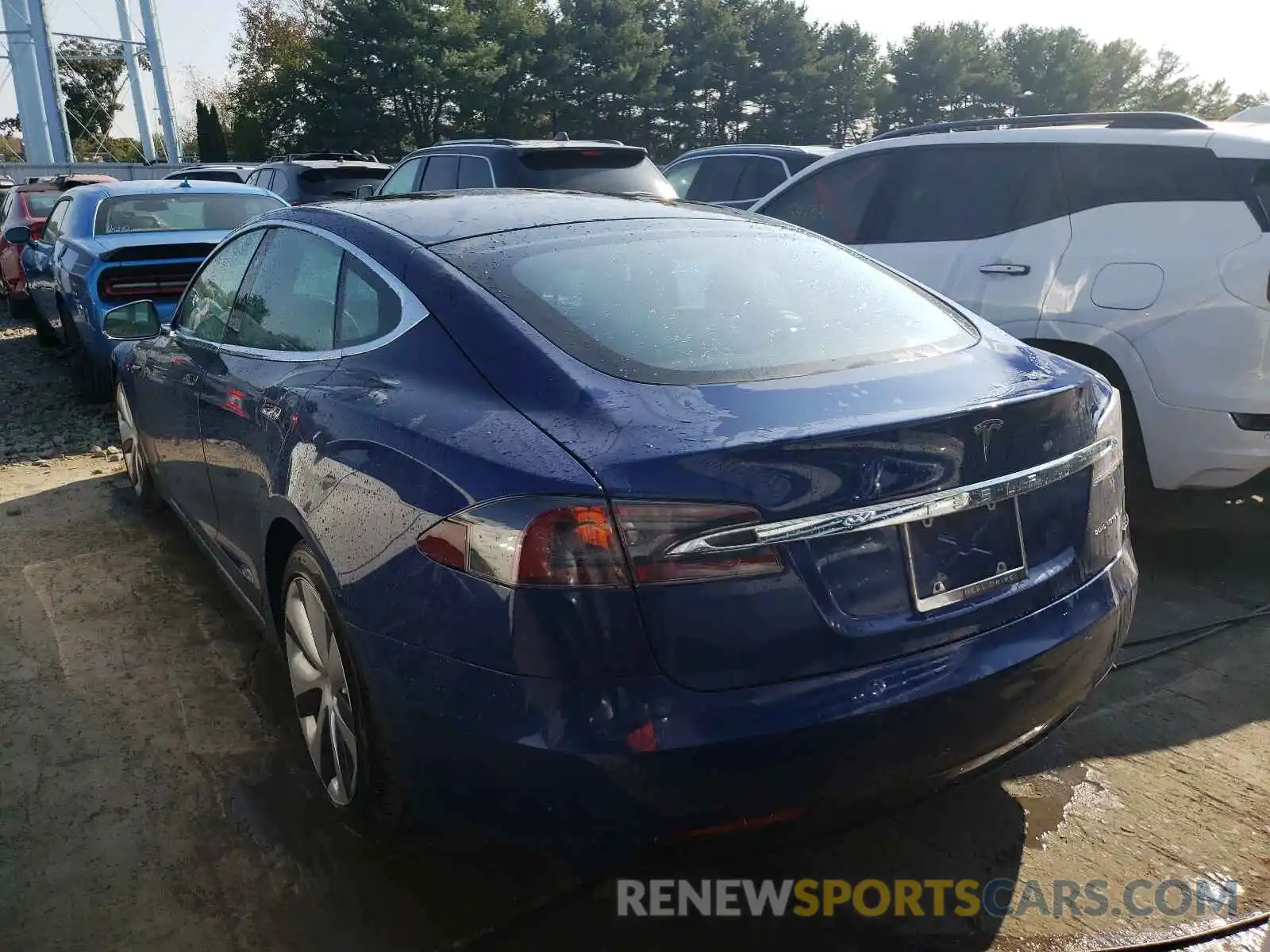 3 Photograph of a damaged car 5YJSA1E26MF427115 TESLA MODEL S 2021