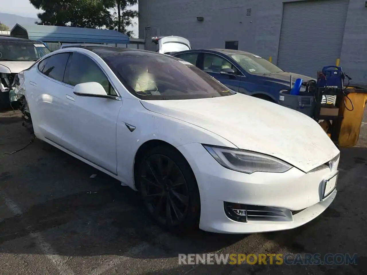 1 Фотография поврежденного автомобиля 5YJSA1E26MF427437 TESLA MODEL S 2021