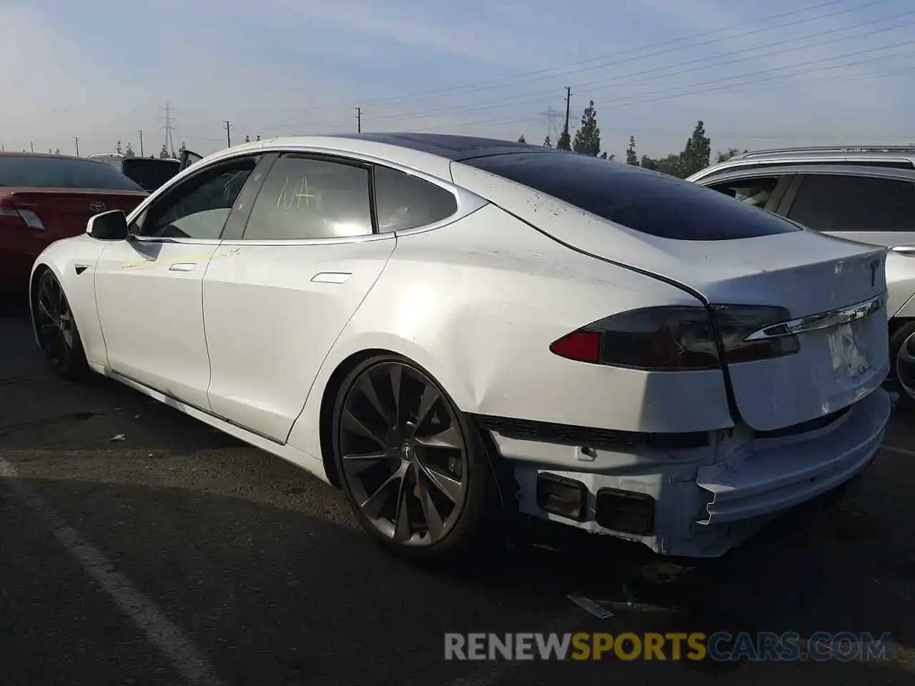 3 Фотография поврежденного автомобиля 5YJSA1E26MF427437 TESLA MODEL S 2021