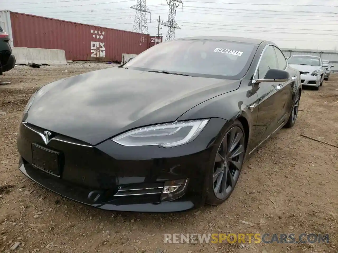 2 Photograph of a damaged car 5YJSA1E27MF426703 TESLA MODEL S 2021