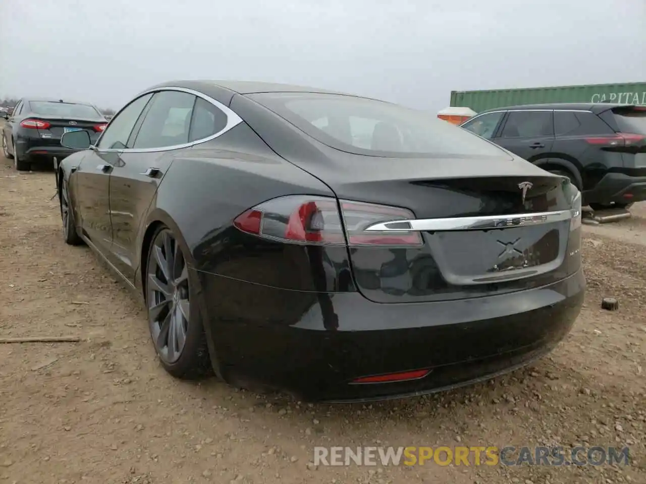 3 Photograph of a damaged car 5YJSA1E27MF426703 TESLA MODEL S 2021