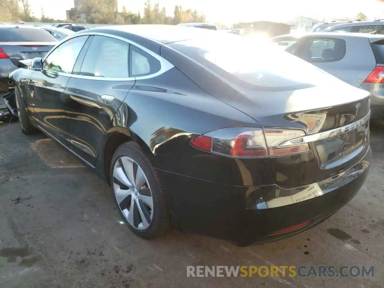 3 Photograph of a damaged car 5YJSA1E28MF426287 TESLA MODEL S 2021