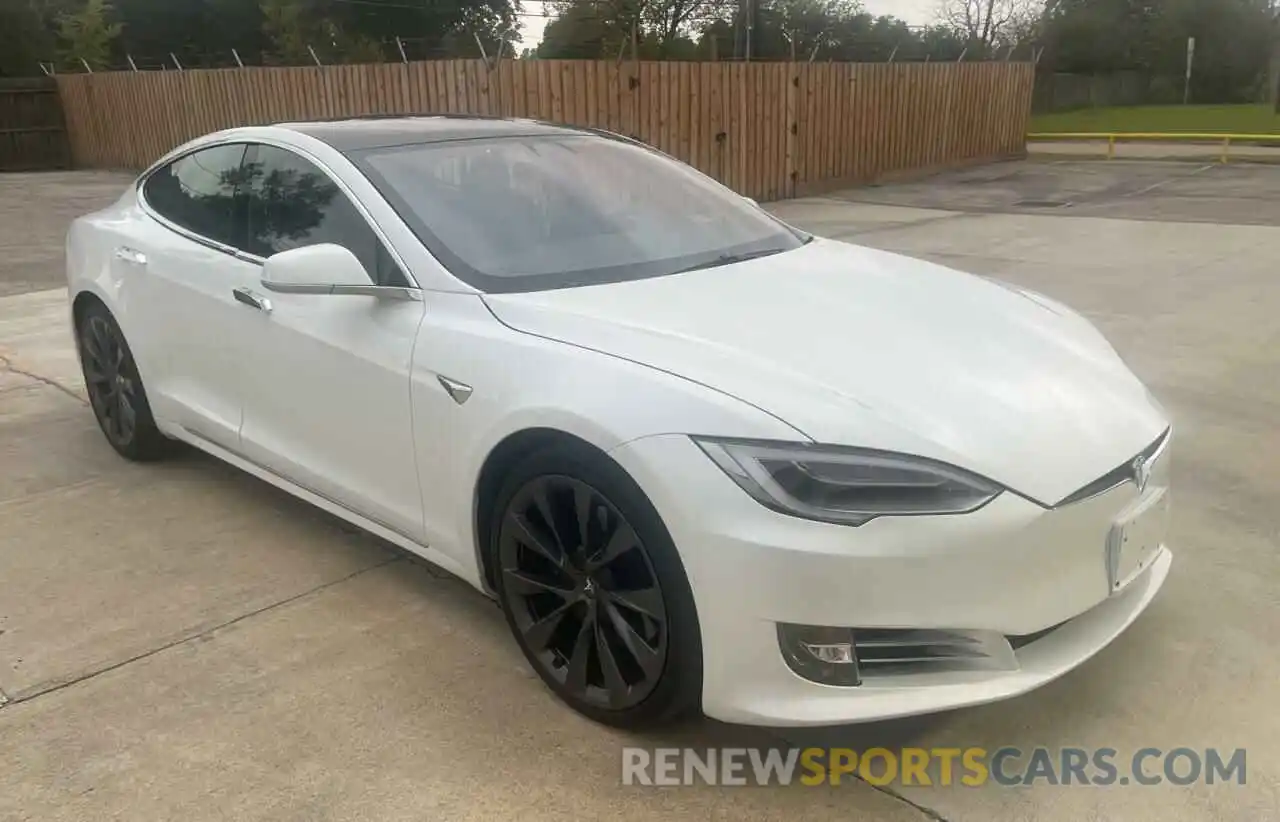 1 Photograph of a damaged car 5YJSA1E2XMF425562 TESLA MODEL S 2021