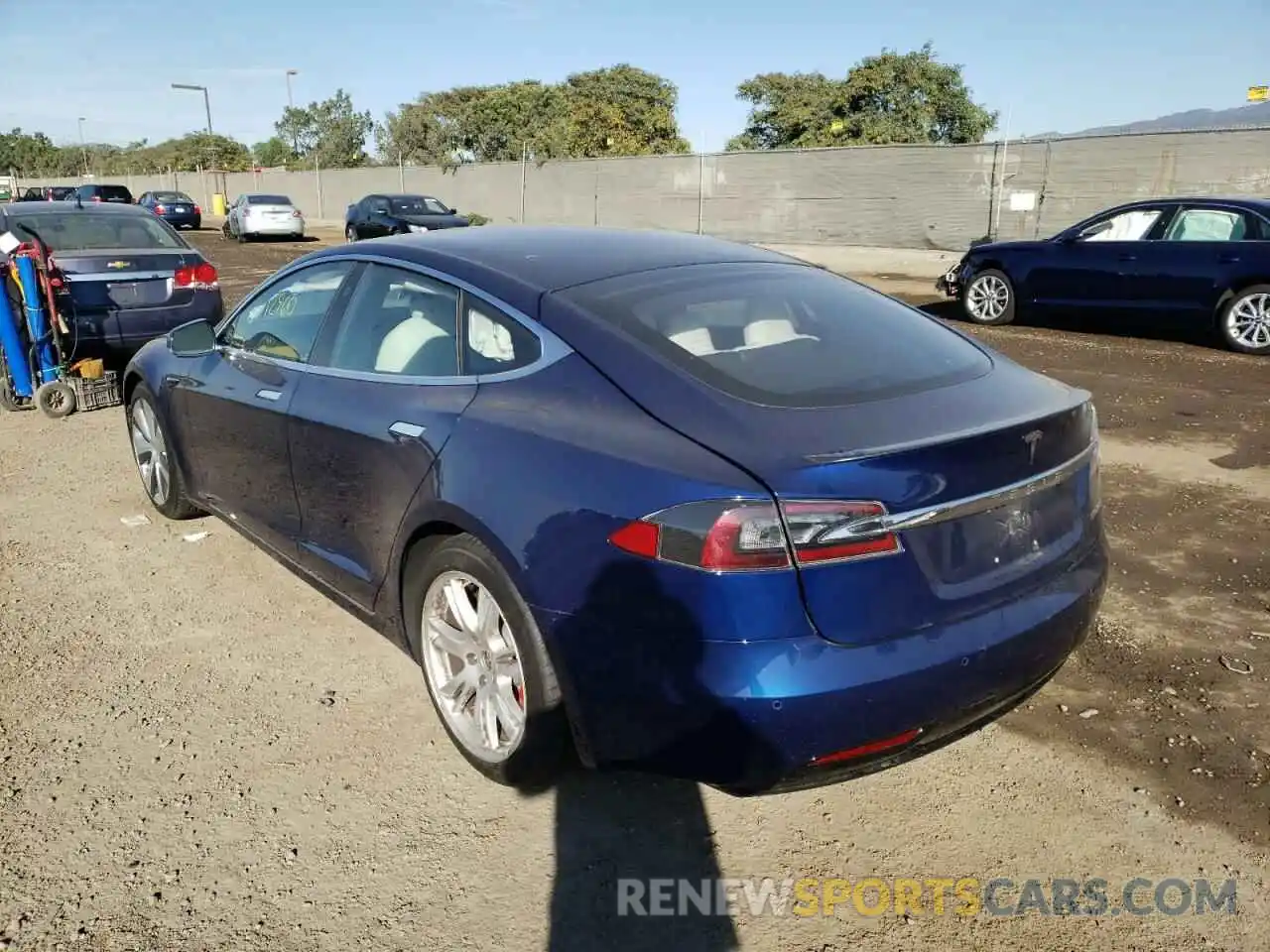 3 Photograph of a damaged car 5YJSA1E41MF424298 TESLA MODEL S 2021