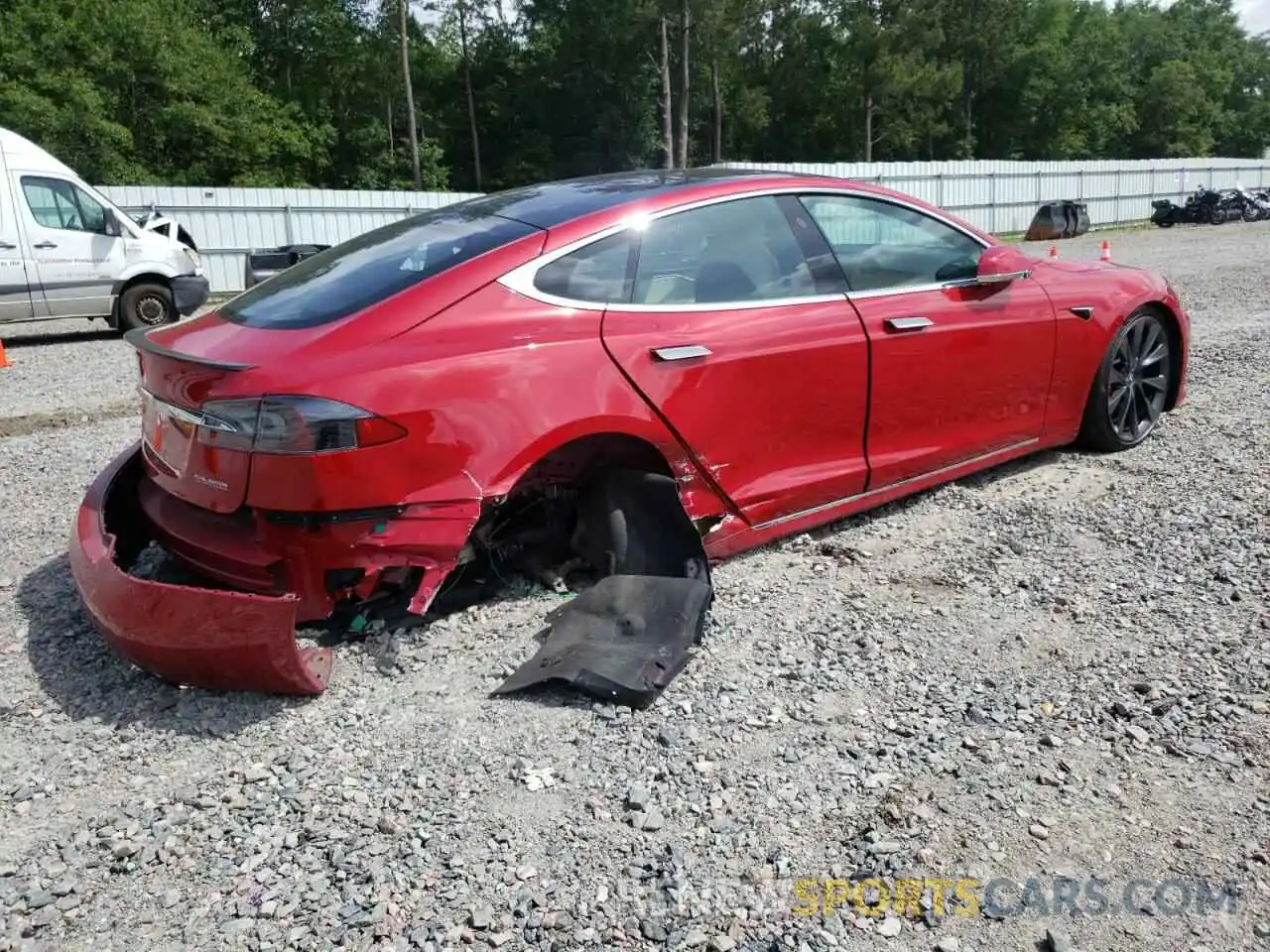 4 Photograph of a damaged car 5YJSA1E48MF418773 TESLA MODEL S 2021