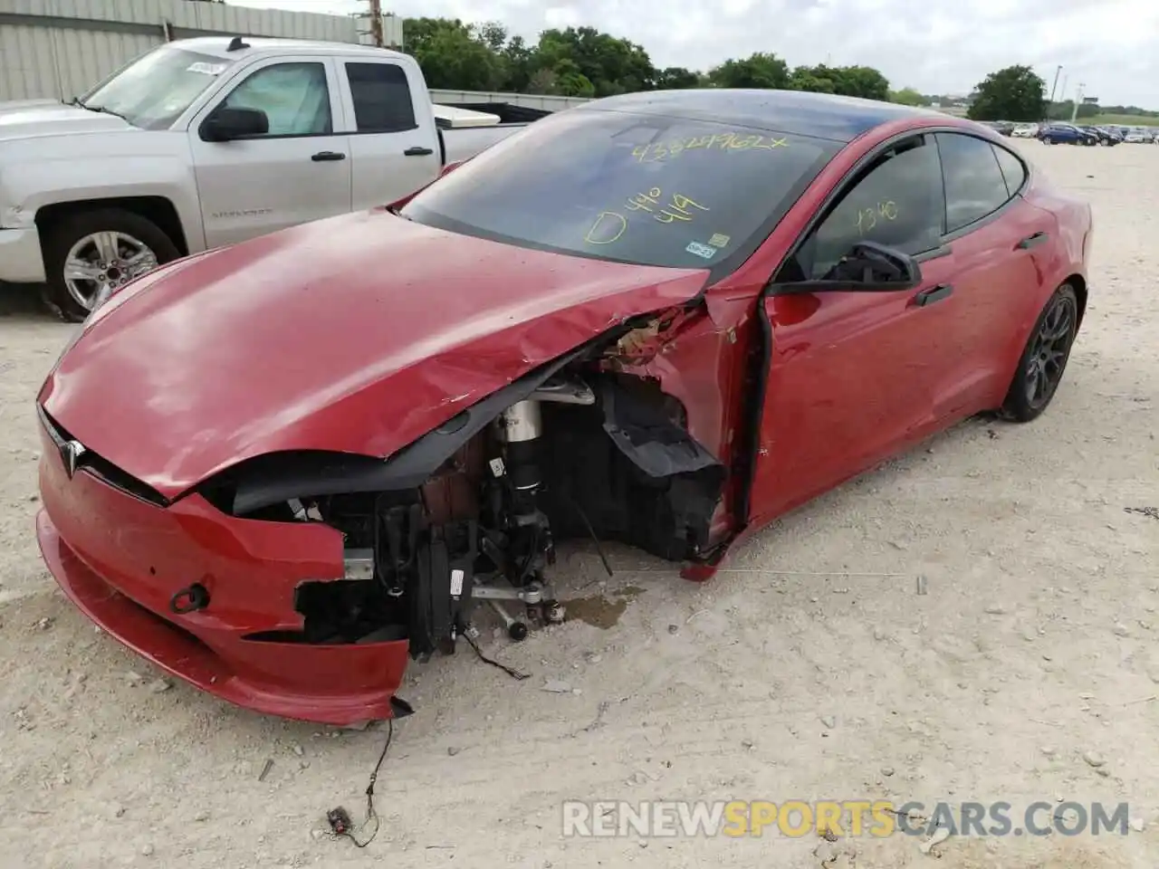 9 Photograph of a damaged car 5YJSA1E50MF440419 TESLA MODEL S 2021