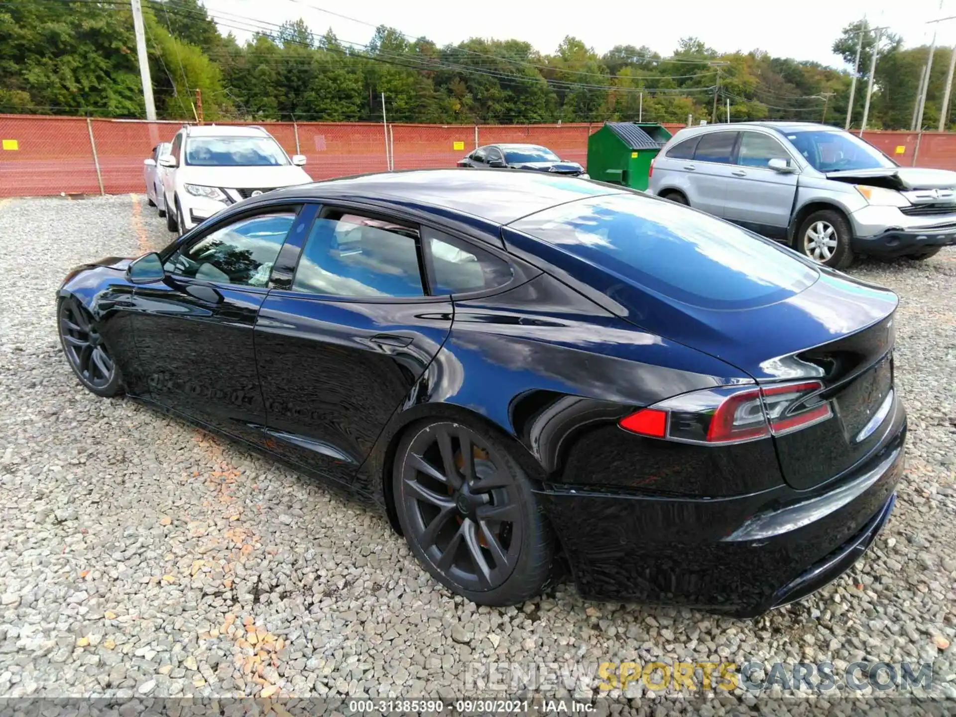 3 Photograph of a damaged car 5YJSA1E51MF436735 TESLA MODEL S 2021