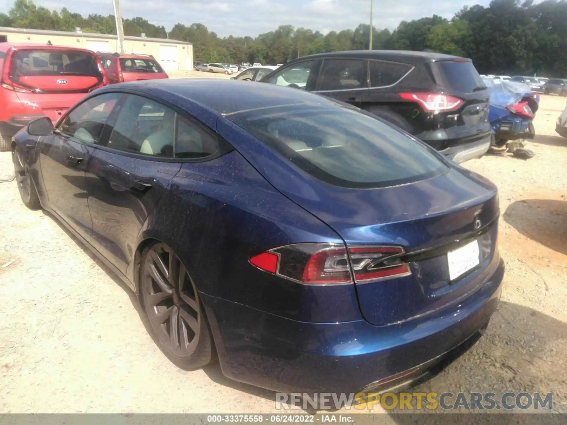 3 Фотография поврежденного автомобиля 5YJSA1E51MF436976 TESLA MODEL S 2021