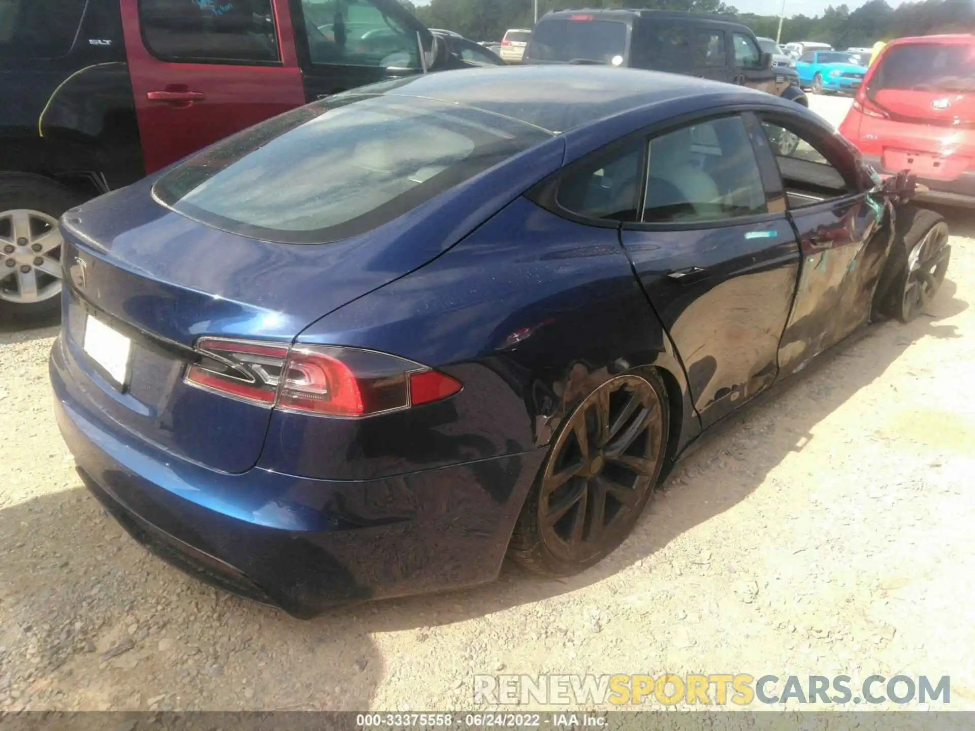 4 Фотография поврежденного автомобиля 5YJSA1E51MF436976 TESLA MODEL S 2021