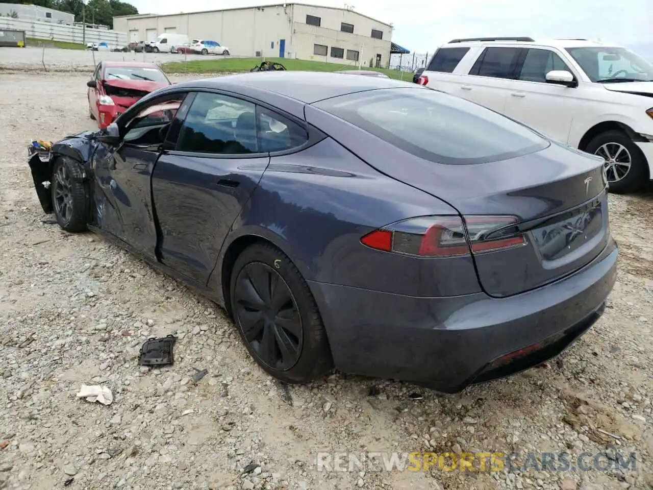 3 Photograph of a damaged car 5YJSA1E51MF440011 TESLA MODEL S 2021