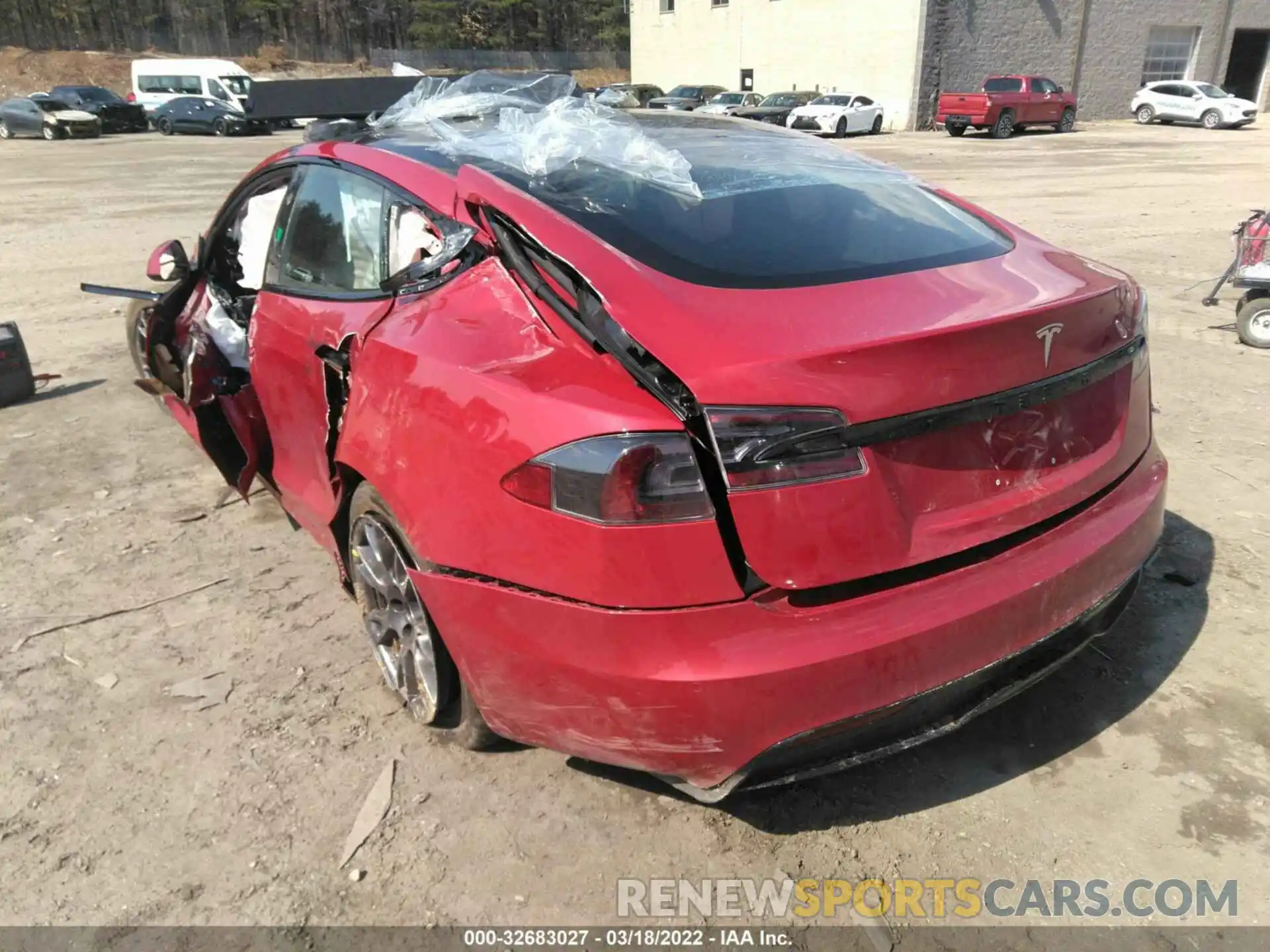 3 Photograph of a damaged car 5YJSA1E51MF440560 TESLA MODEL S 2021