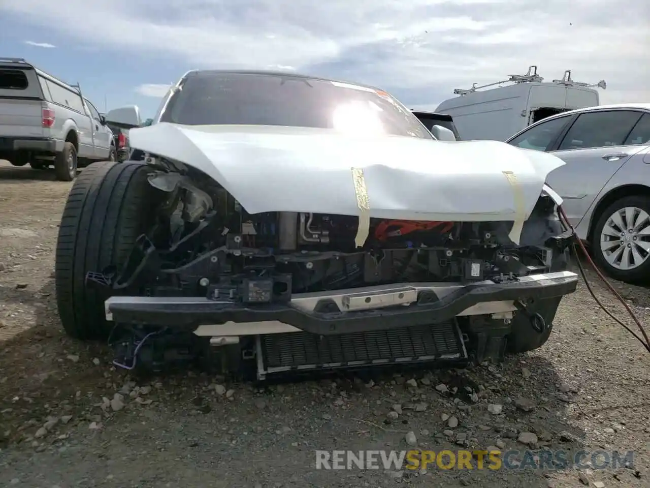 9 Photograph of a damaged car 5YJSA1E51MF456015 TESLA MODEL S 2021