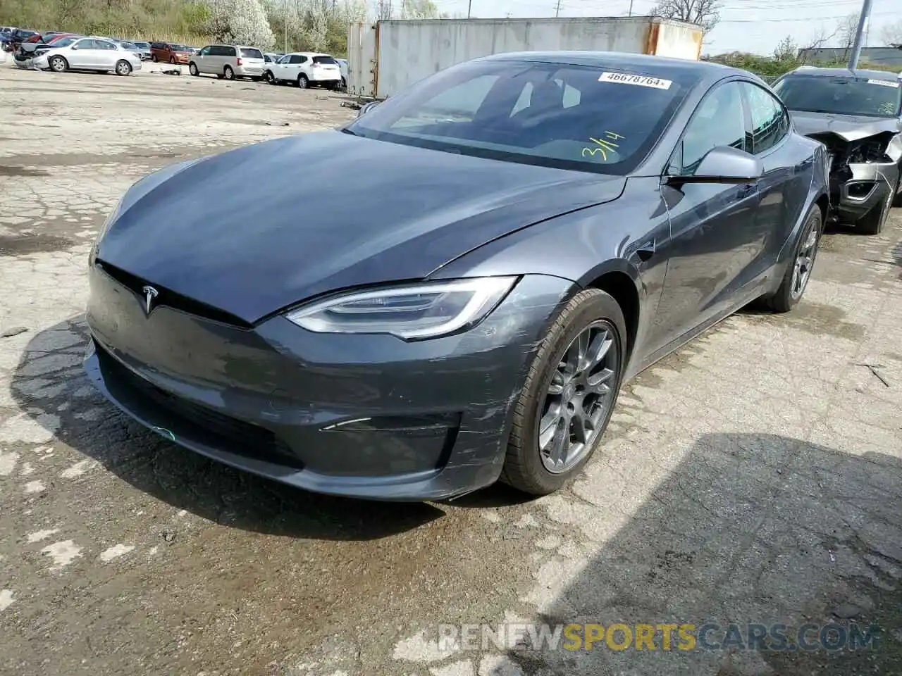 1 Photograph of a damaged car 5YJSA1E52MF432225 TESLA MODEL S 2021