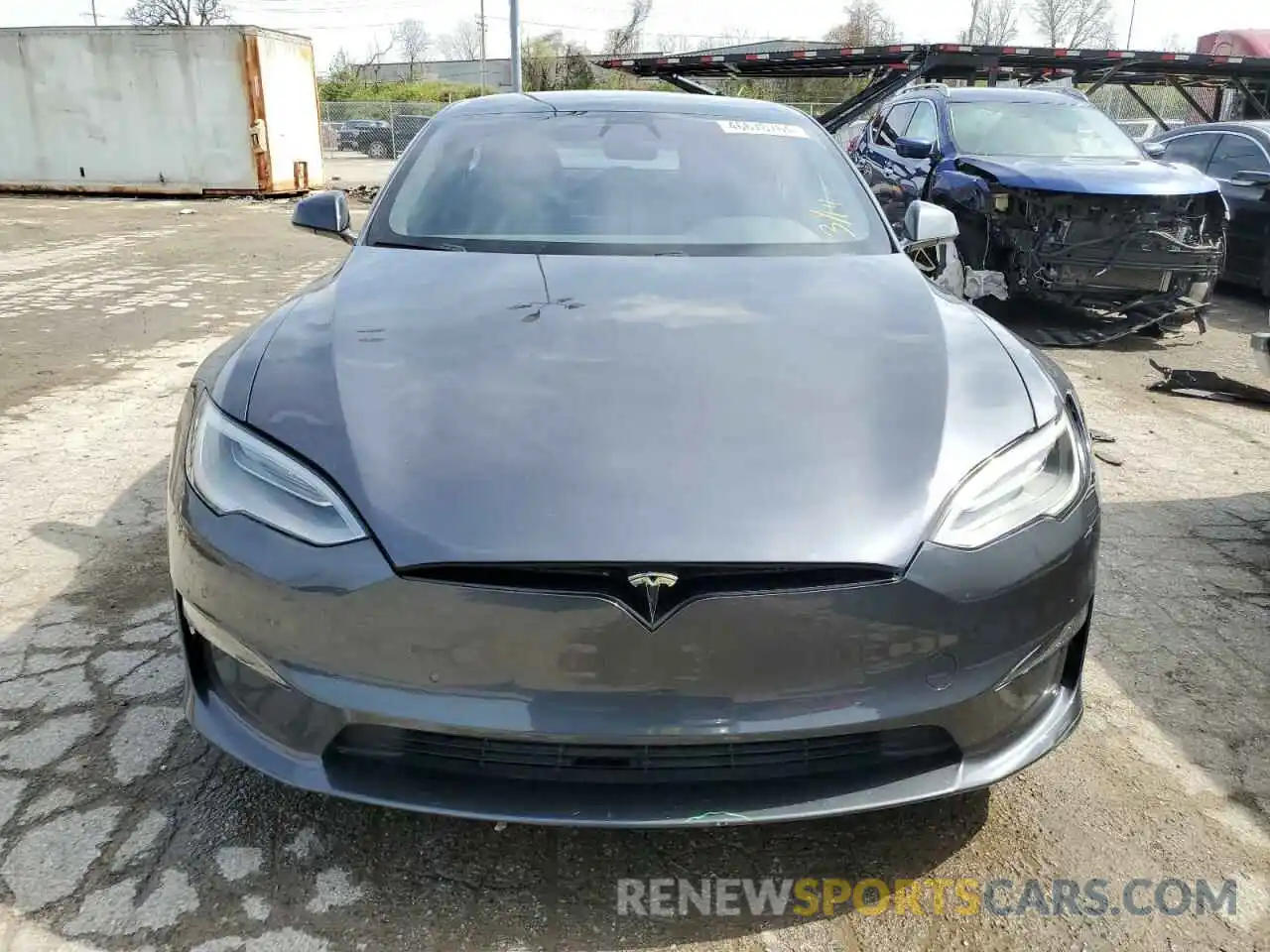 5 Photograph of a damaged car 5YJSA1E52MF432225 TESLA MODEL S 2021