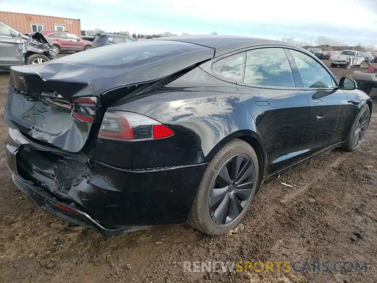 4 Фотография поврежденного автомобиля 5YJSA1E52MF441054 TESLA MODEL S 2021