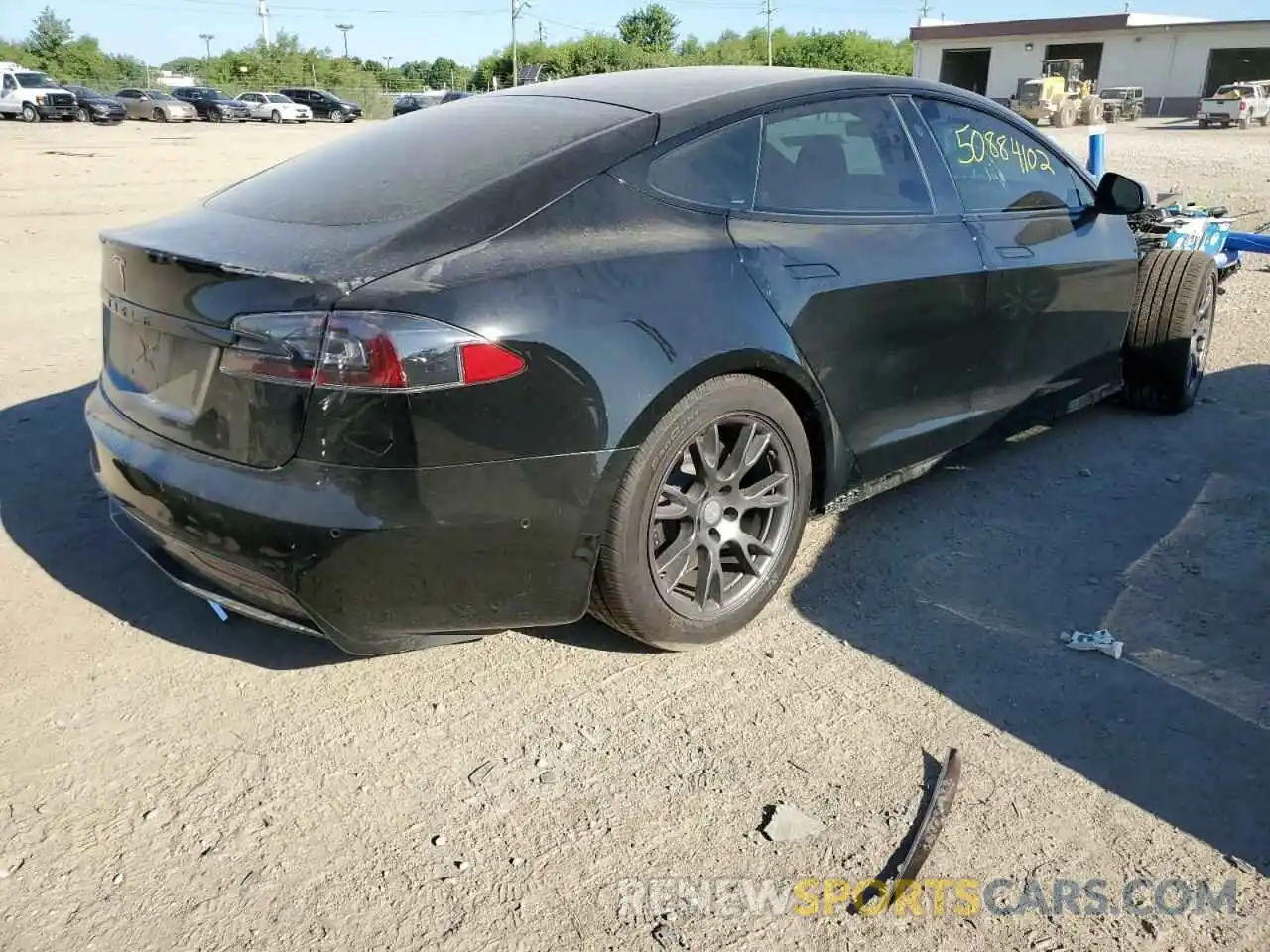 4 Photograph of a damaged car 5YJSA1E52MF443239 TESLA MODEL S 2021