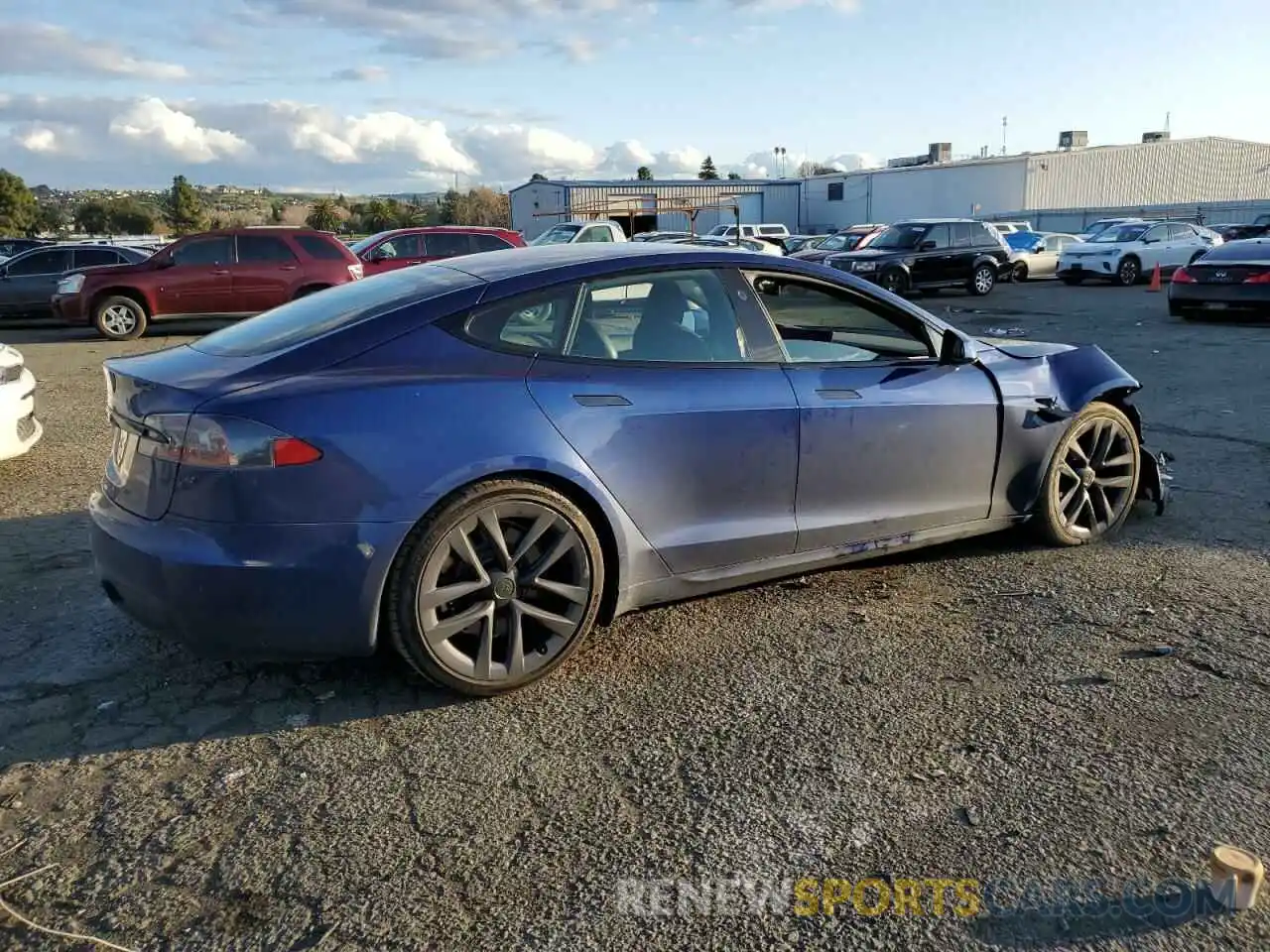 3 Photograph of a damaged car 5YJSA1E53MF433545 TESLA MODEL S 2021