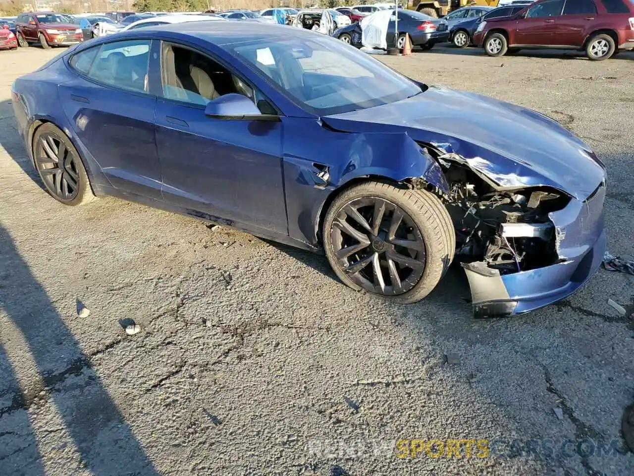 4 Фотография поврежденного автомобиля 5YJSA1E53MF433545 TESLA MODEL S 2021