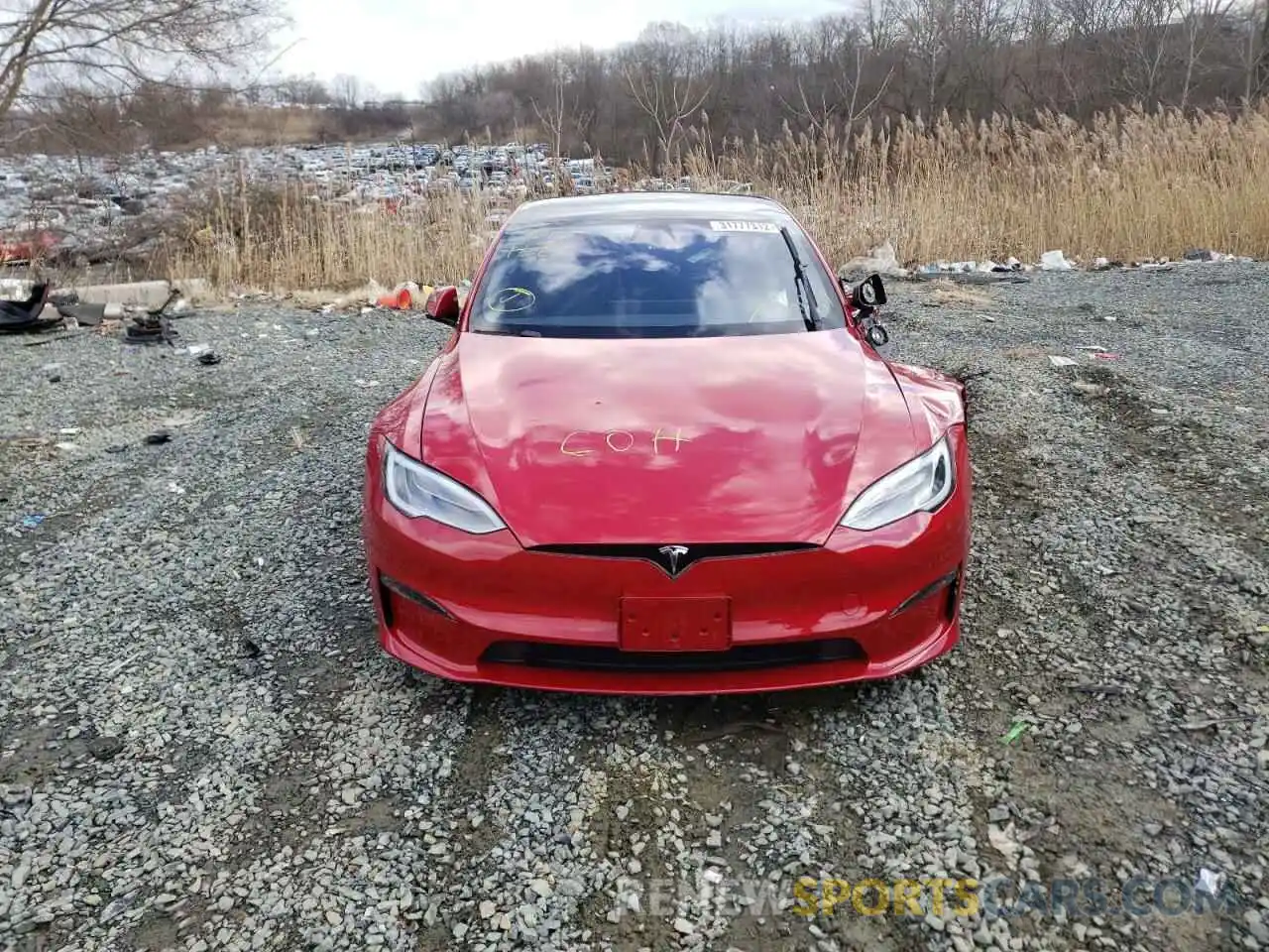 7 Photograph of a damaged car 5YJSA1E53MF440219 TESLA MODEL S 2021