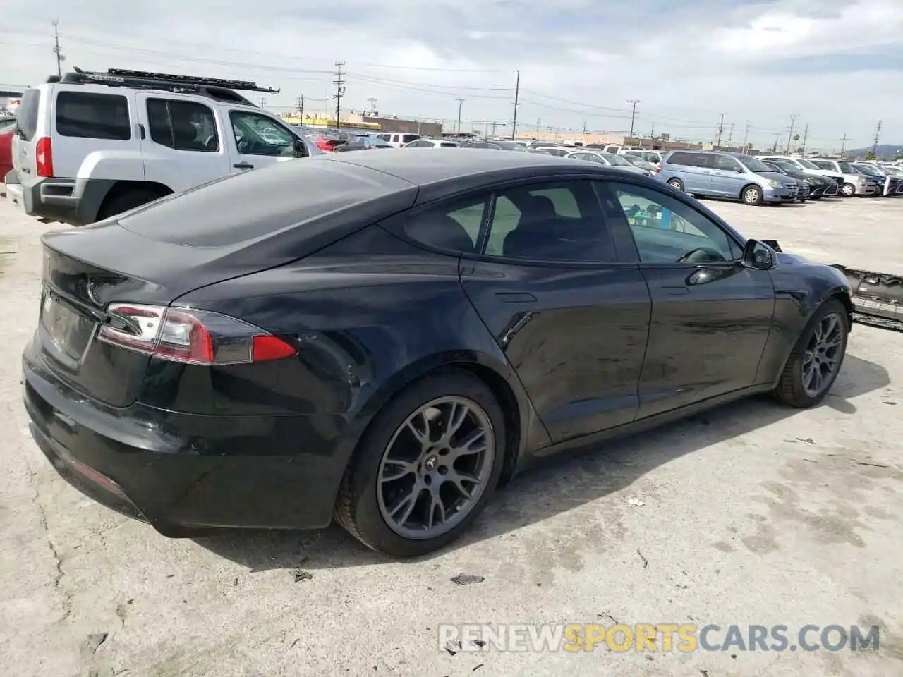 3 Photograph of a damaged car 5YJSA1E54MF430105 TESLA MODEL S 2021