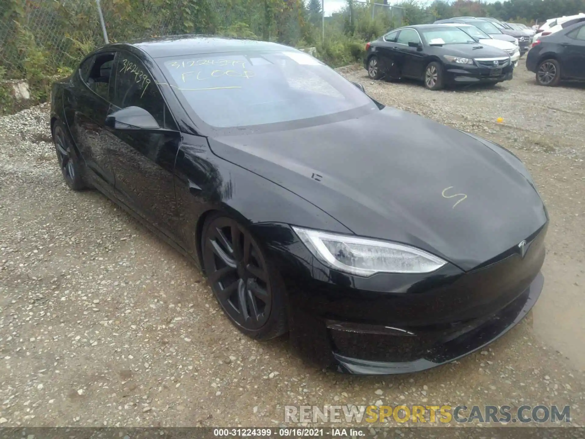 1 Photograph of a damaged car 5YJSA1E54MF433389 TESLA MODEL S 2021