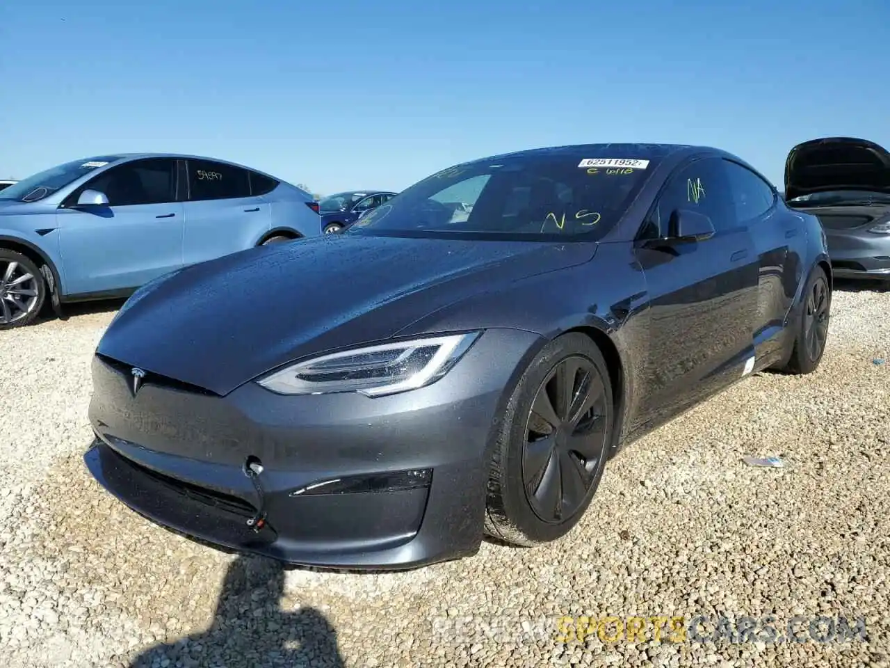 2 Photograph of a damaged car 5YJSA1E55MF440917 TESLA MODEL S 2021