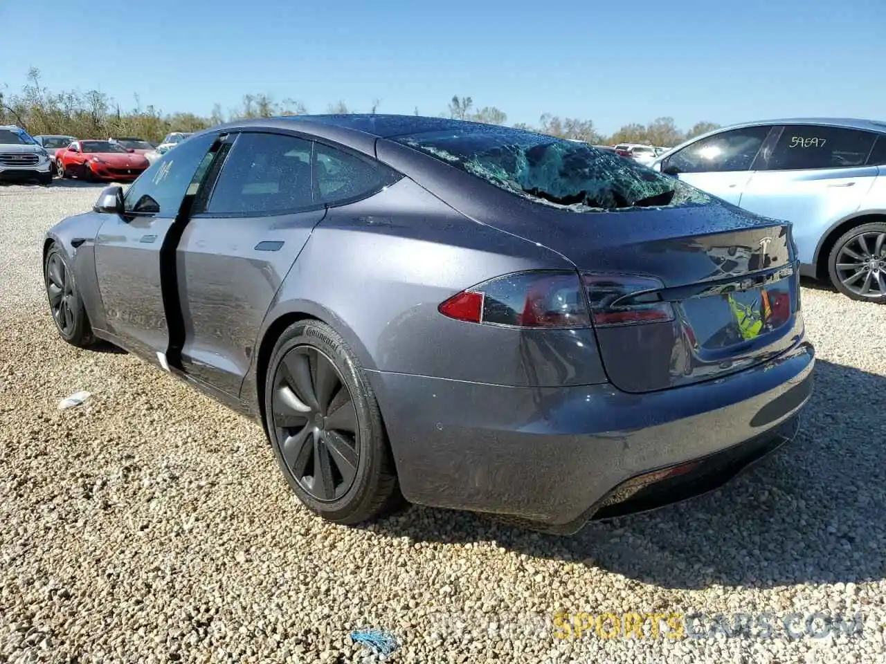 3 Photograph of a damaged car 5YJSA1E55MF440917 TESLA MODEL S 2021