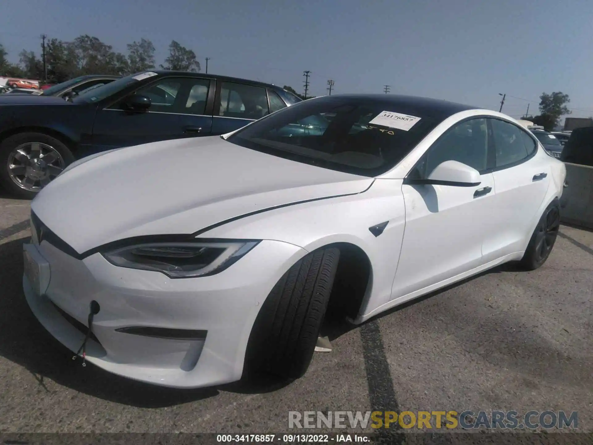 2 Фотография поврежденного автомобиля 5YJSA1E55MF440951 TESLA MODEL S 2021