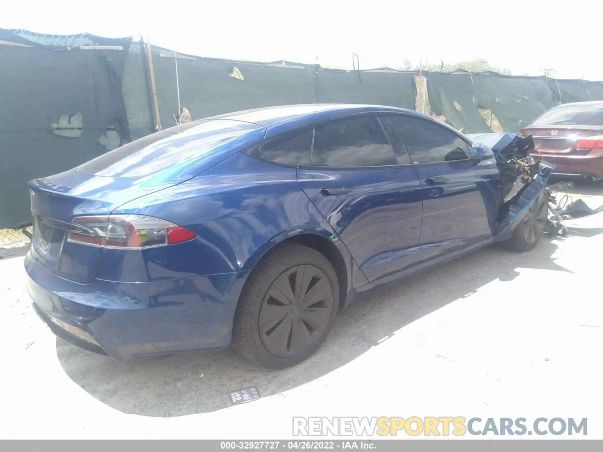 4 Фотография поврежденного автомобиля 5YJSA1E55MF454753 TESLA MODEL S 2021