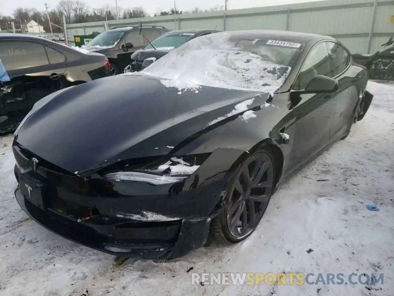 2 Фотография поврежденного автомобиля 5YJSA1E56MF433314 TESLA MODEL S 2021