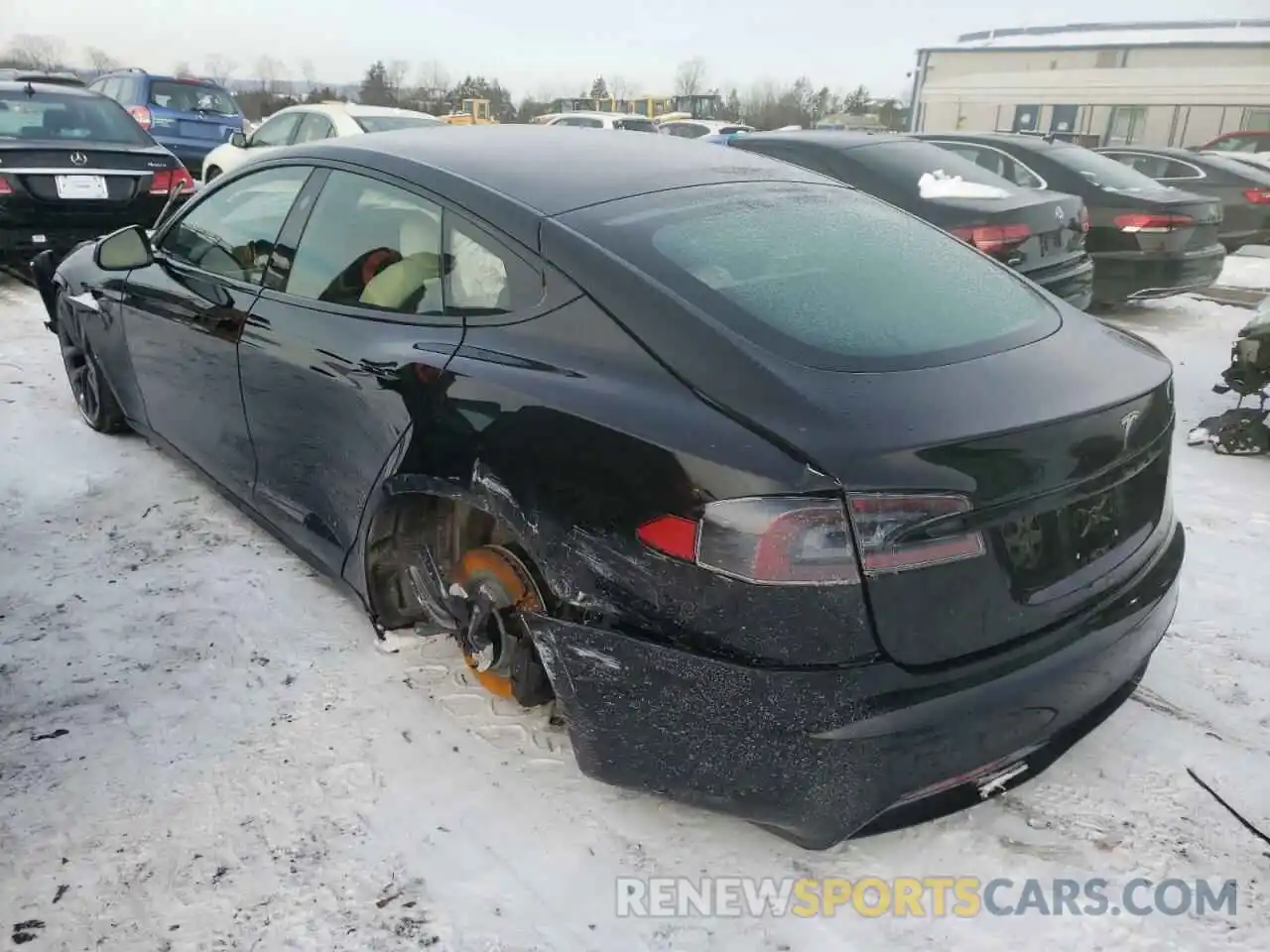 3 Фотография поврежденного автомобиля 5YJSA1E56MF433314 TESLA MODEL S 2021