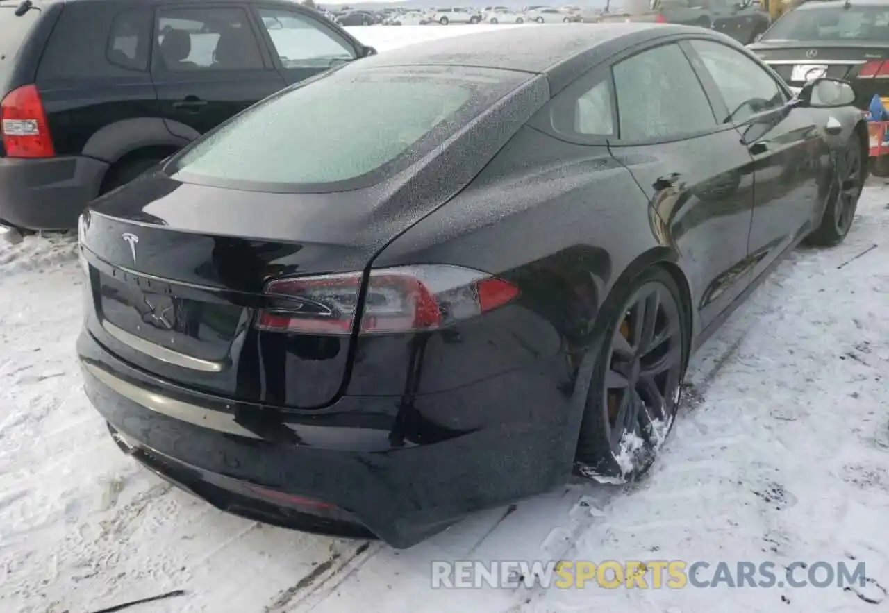 4 Photograph of a damaged car 5YJSA1E56MF433314 TESLA MODEL S 2021