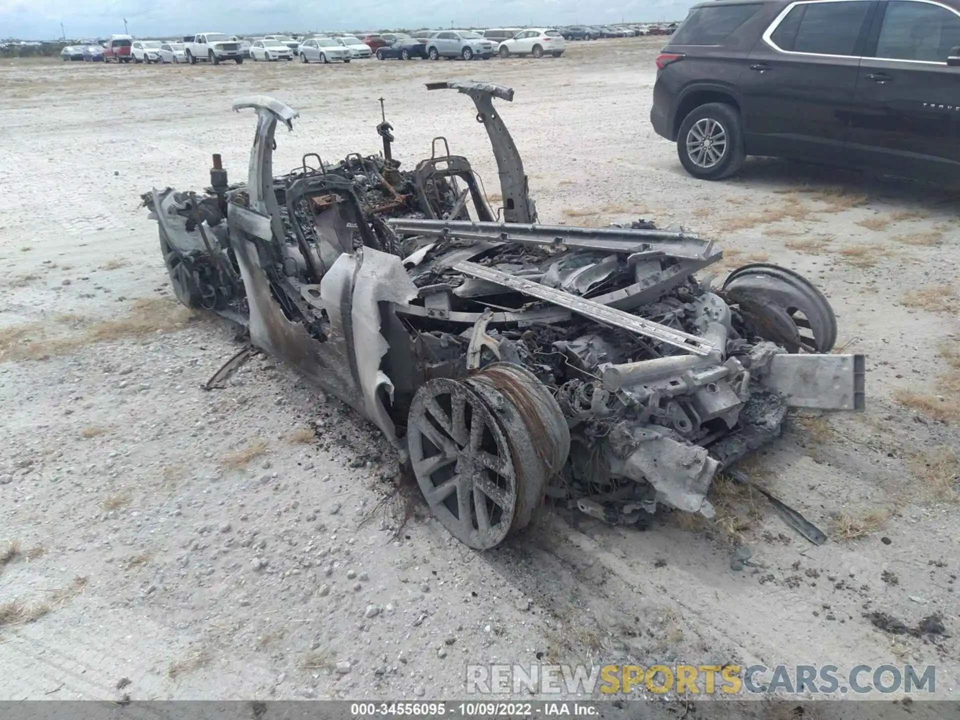 1 Photograph of a damaged car 5YJSA1E56MF435600 TESLA MODEL S 2021