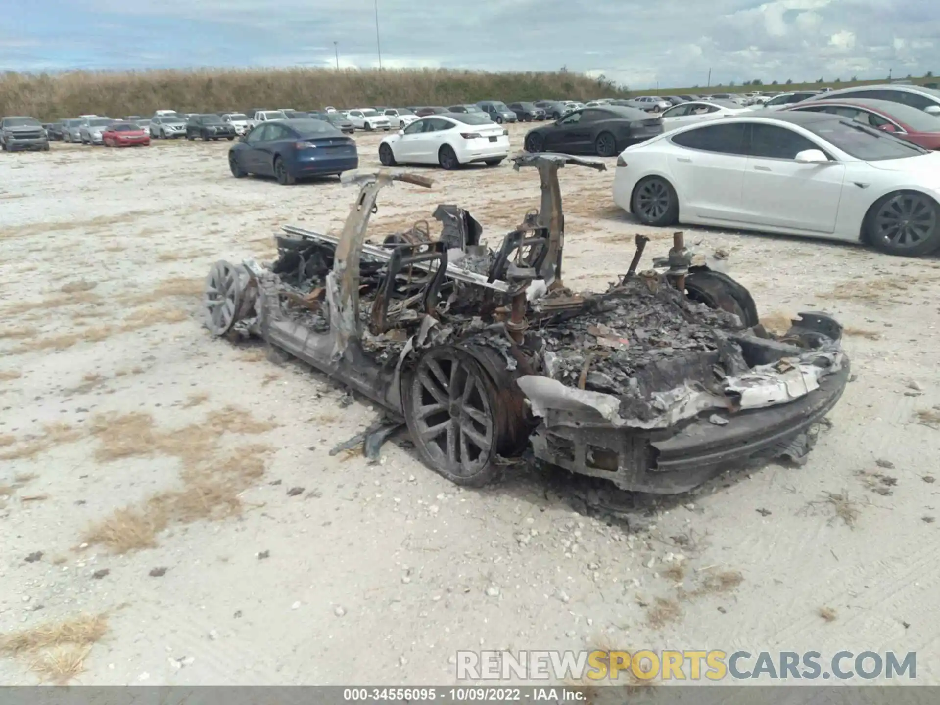 3 Photograph of a damaged car 5YJSA1E56MF435600 TESLA MODEL S 2021