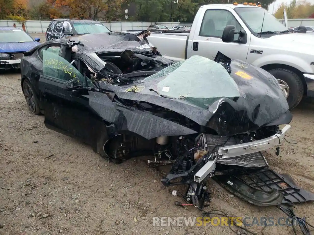 1 Photograph of a damaged car 5YJSA1E57MF455547 TESLA MODEL S 2021