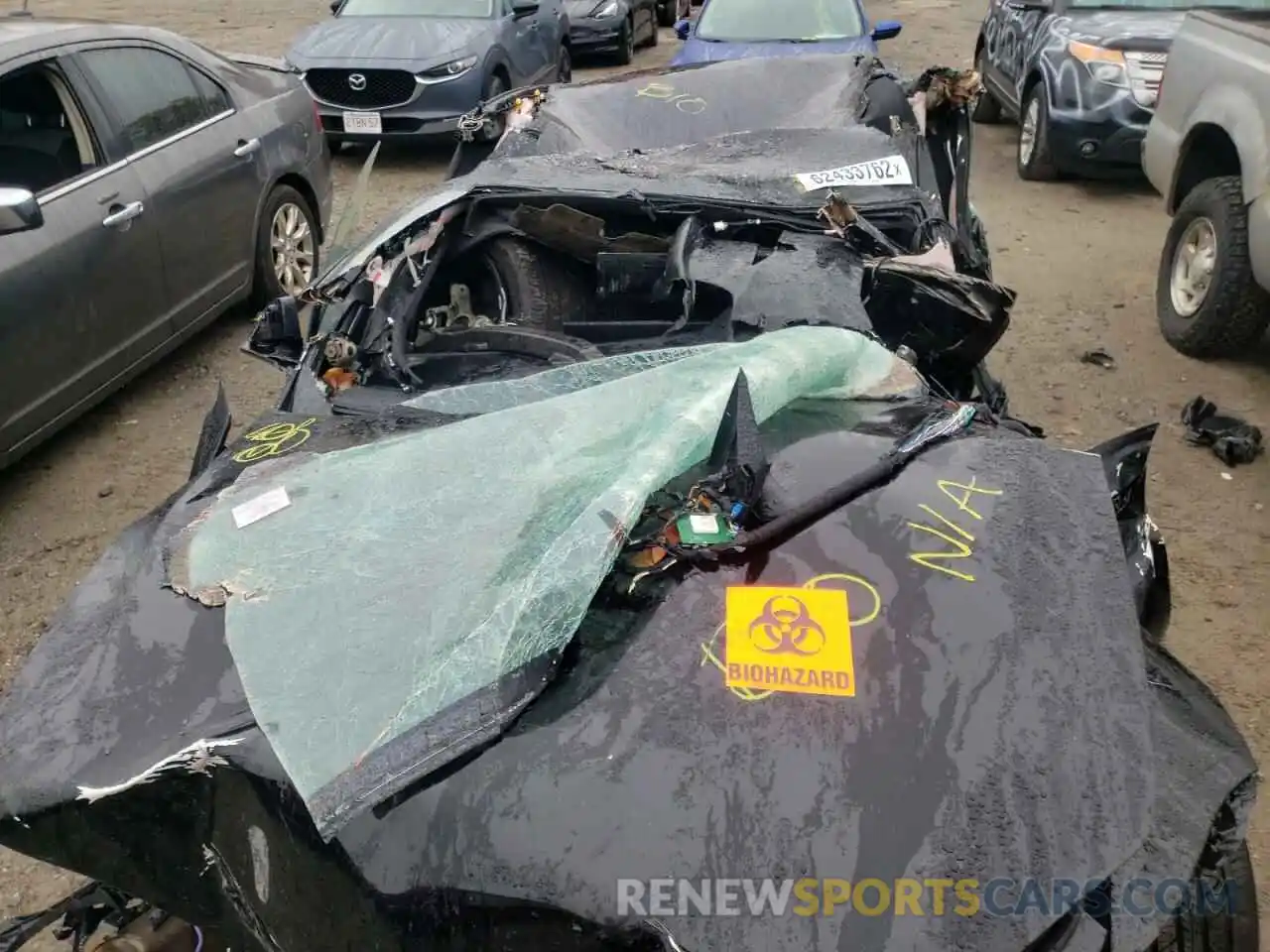 9 Photograph of a damaged car 5YJSA1E57MF455547 TESLA MODEL S 2021