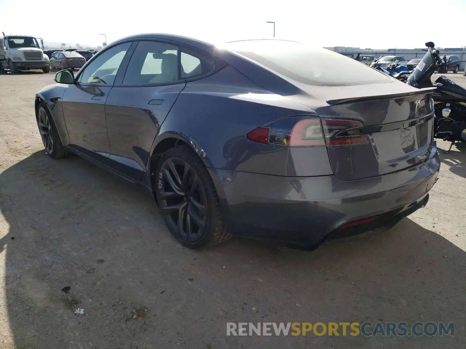 3 Photograph of a damaged car 5YJSA1E58MF436084 TESLA MODEL S 2021