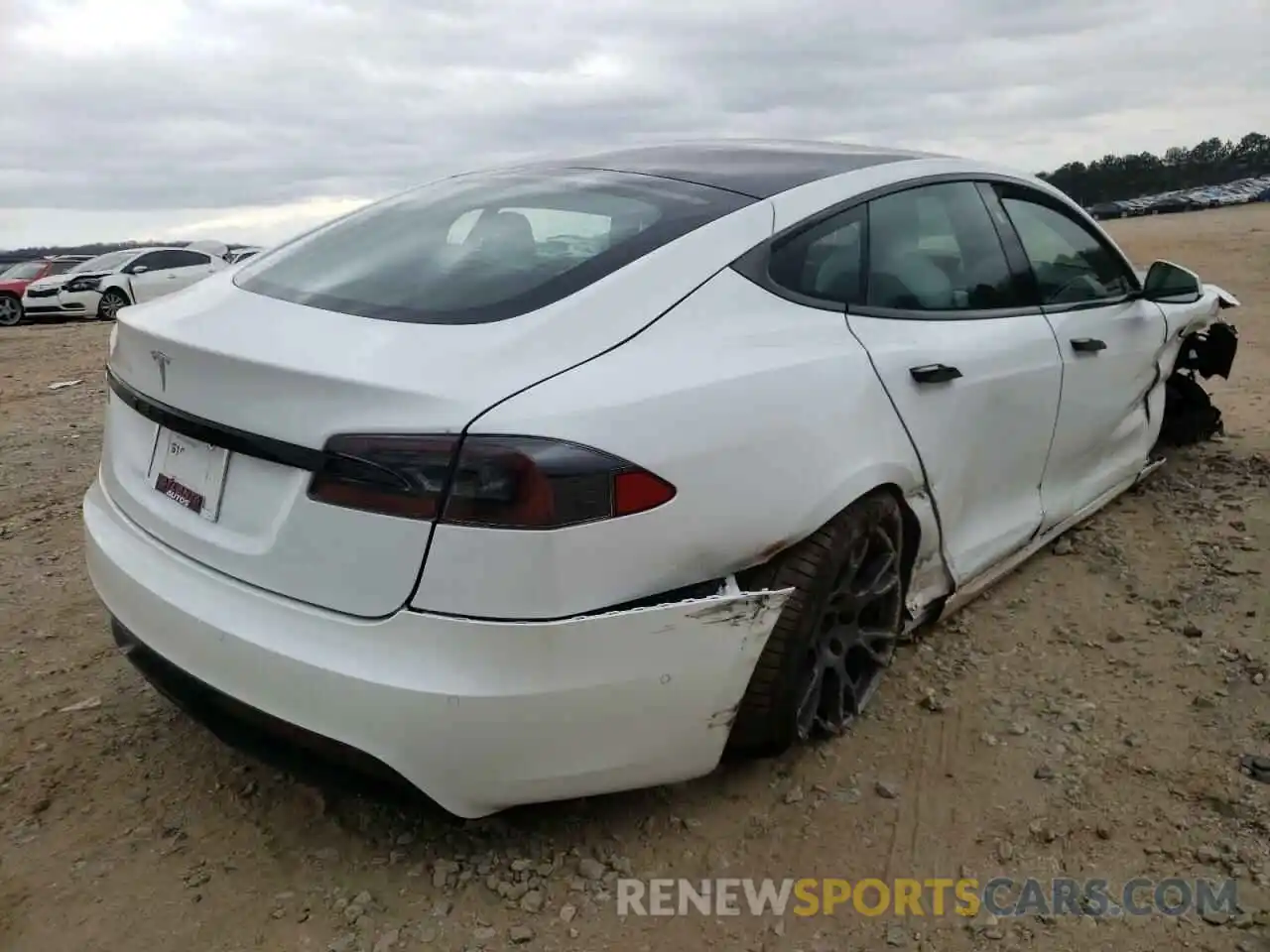 4 Фотография поврежденного автомобиля 5YJSA1E58MF452625 TESLA MODEL S 2021