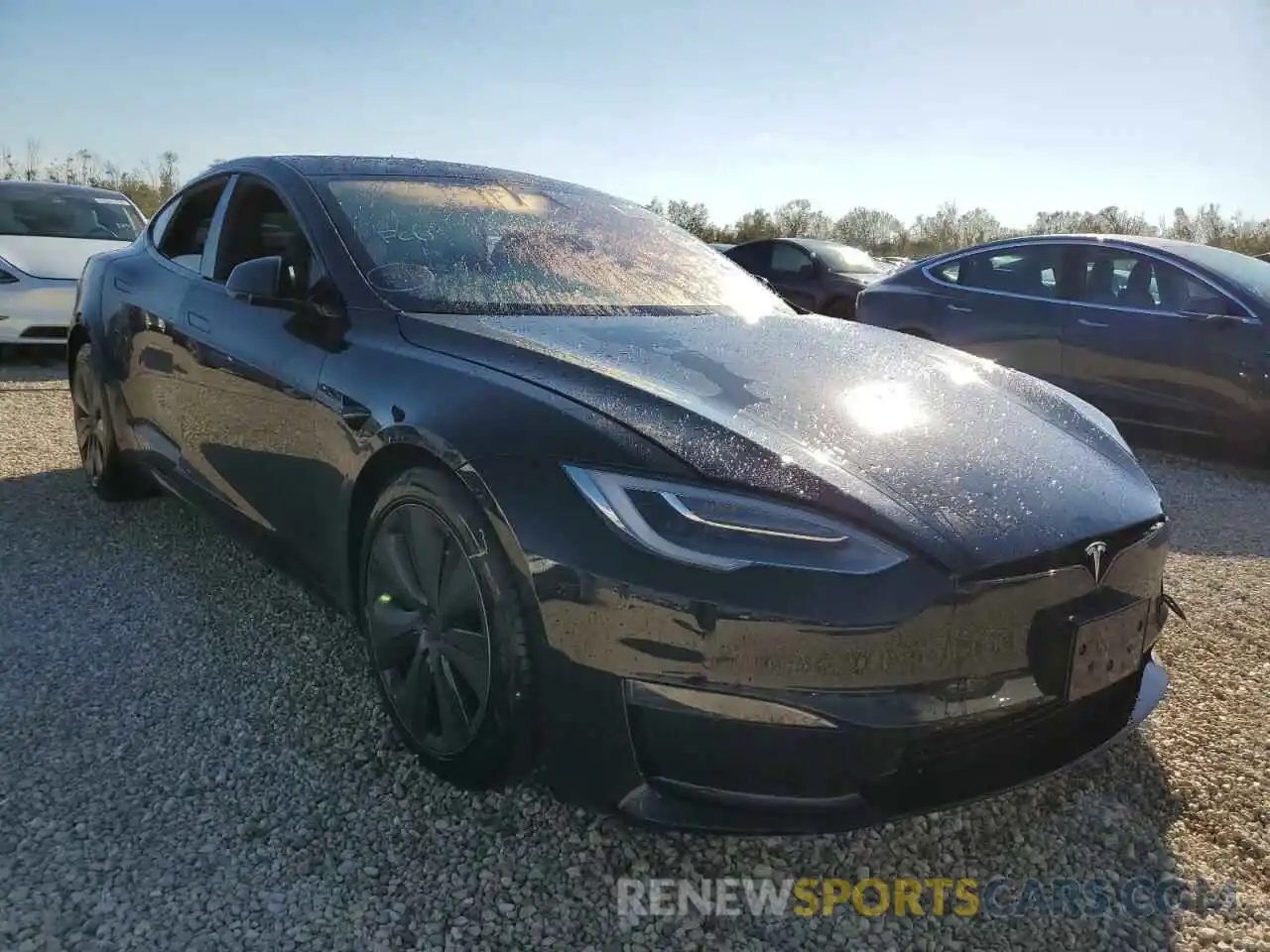 1 Photograph of a damaged car 5YJSA1E58MF455427 TESLA MODEL S 2021