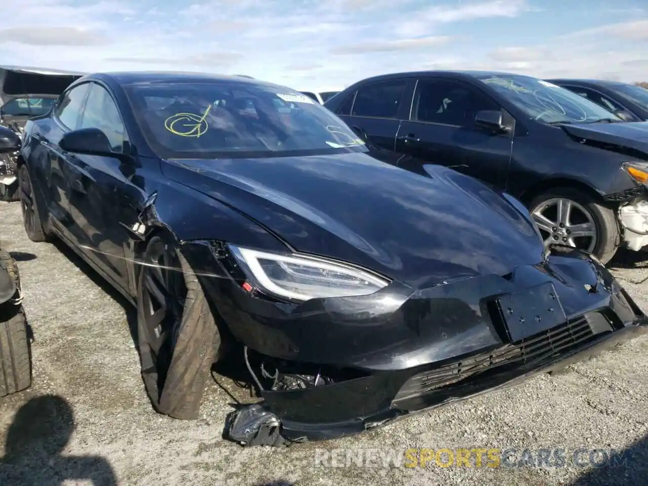 1 Фотография поврежденного автомобиля 5YJSA1E59MF439561 TESLA MODEL S 2021