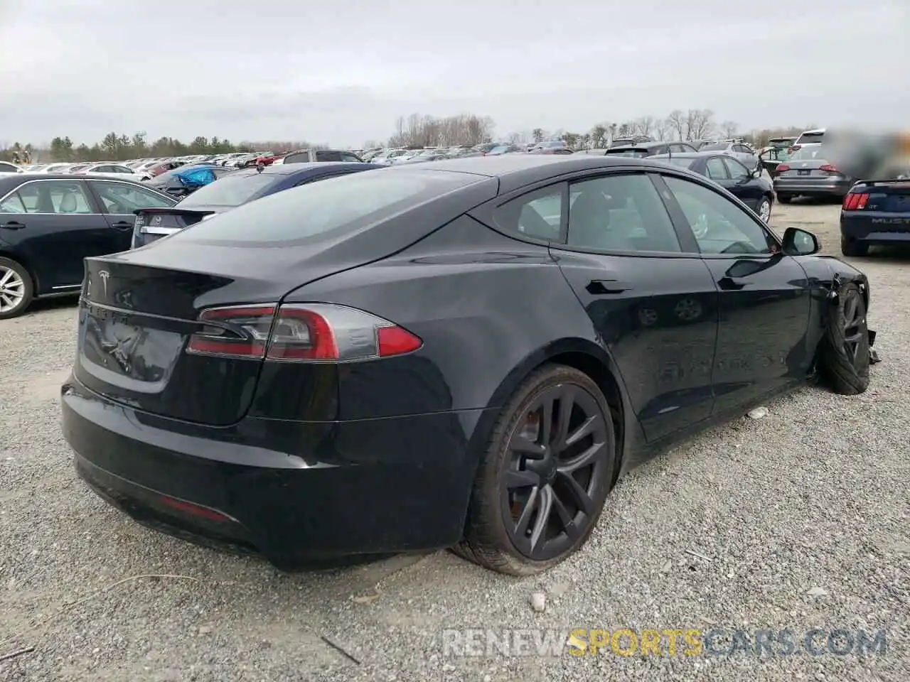 4 Фотография поврежденного автомобиля 5YJSA1E59MF439561 TESLA MODEL S 2021