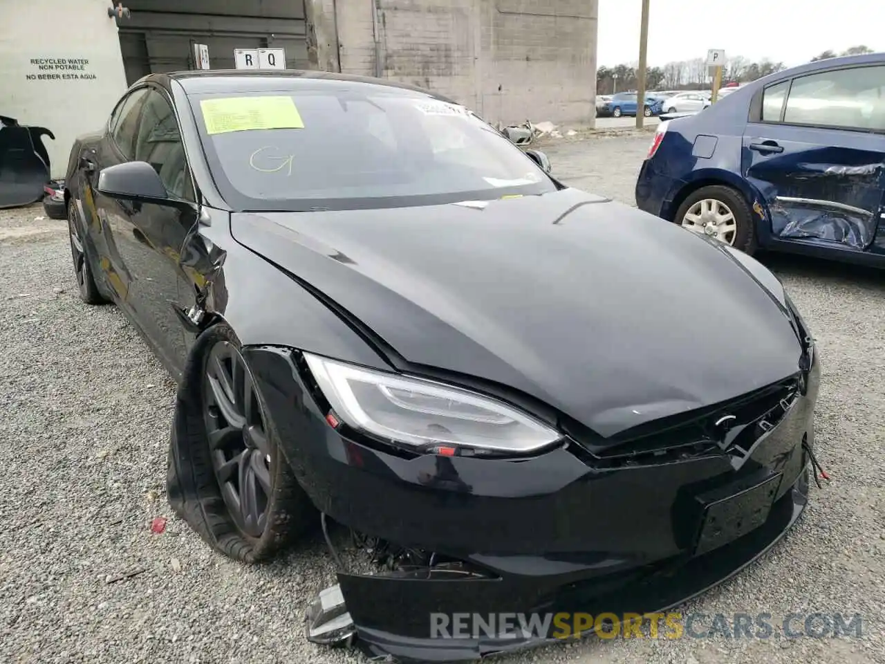 9 Photograph of a damaged car 5YJSA1E59MF439561 TESLA MODEL S 2021