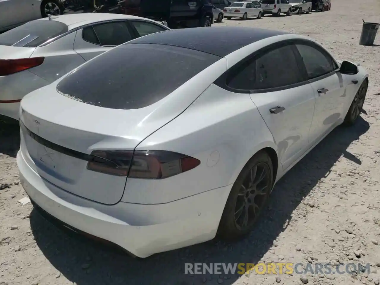 4 Фотография поврежденного автомобиля 5YJSA1E59MF442217 TESLA MODEL S 2021