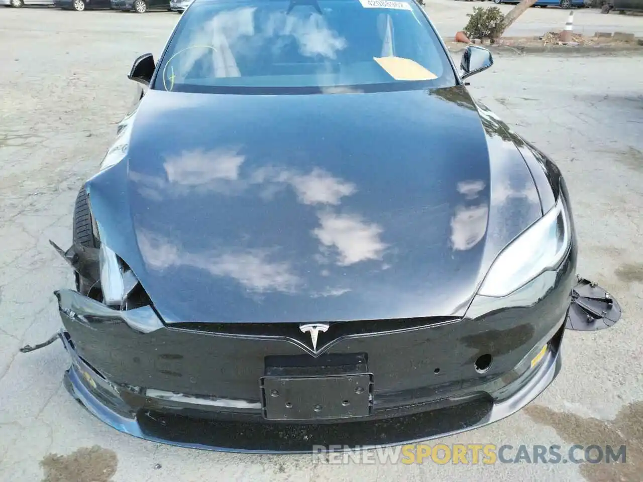 7 Photograph of a damaged car 5YJSA1E59MF443674 TESLA MODEL S 2021