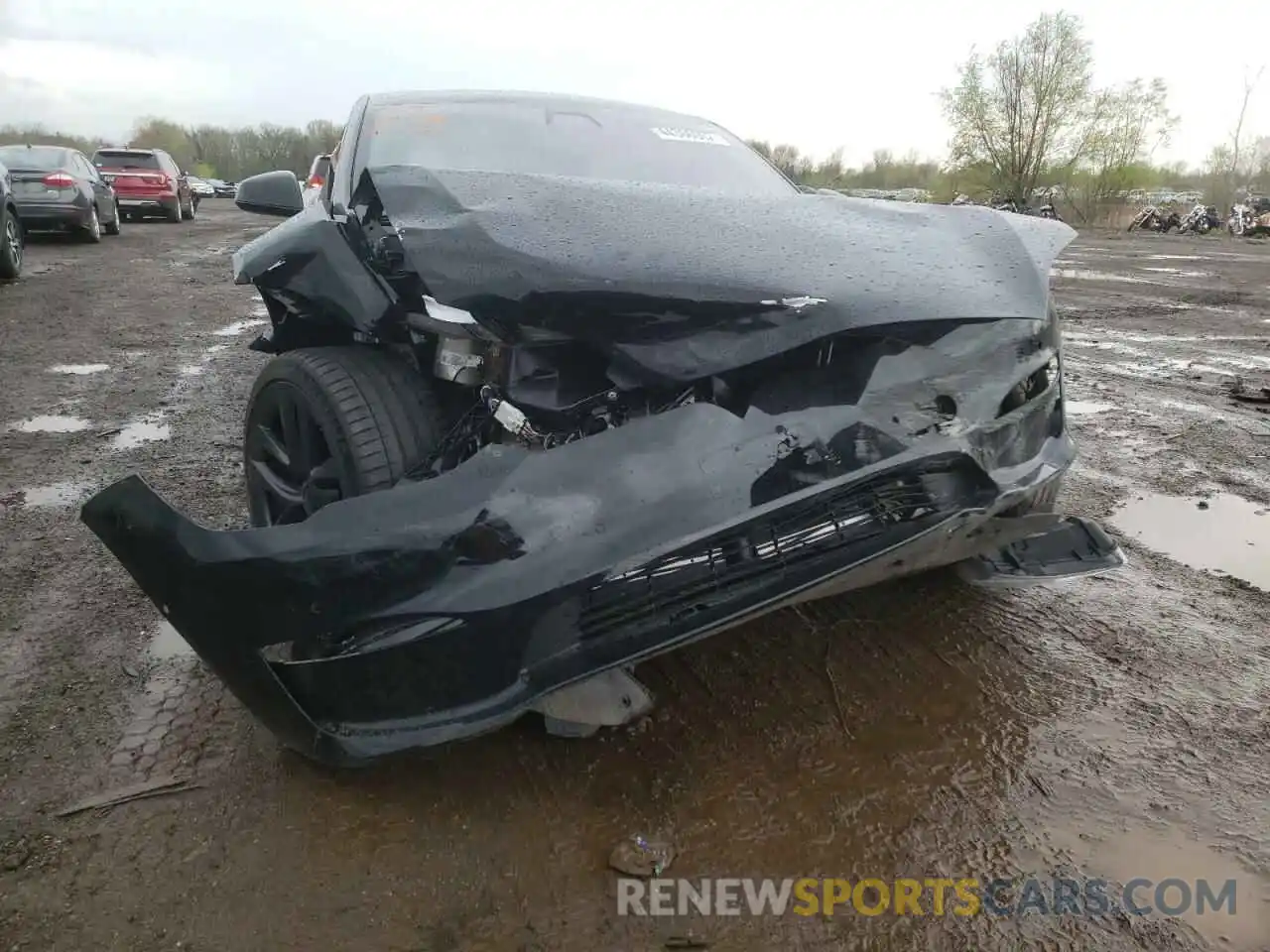 9 Photograph of a damaged car 5YJSA1E59MF451919 TESLA MODEL S 2021